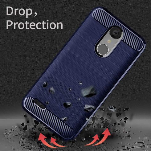 Compatible with LG Tribute Dynasty Case,Aristo 3 Case,Rebel 4 LTE Phone Case,Slim Thin Soft Flexible TPU Carbon Fiber Shockproof Texture Protectiv...