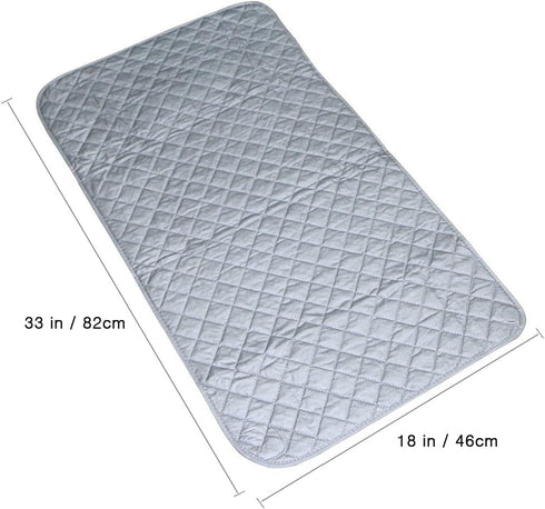 Ruibo Magnetic Ironing Mat Blanket,Iron Board Alternative Cover/Quilted Washer Dryer Heat Resistant Pad/Portable Cover/Mat Grey 33"X 18"...
