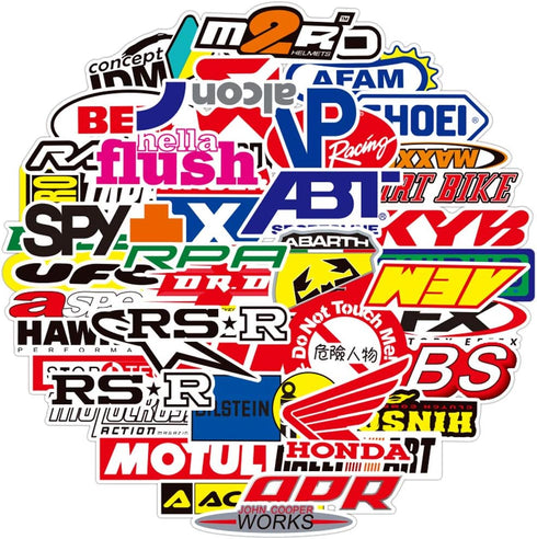 100 pcs/Pack Fashion Motocross Motorcycles Dirt Bike Supercross Stickers No Repetition Sticker Vinyl Cool Skateboard Guitar Travel Case Sticker Wa...