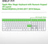 Ultra Thin Silicone Full Size Wireless Bluetooth Numeric Keyboard Cover Skin for iMac Magic Keyboard with Numeric Keypad MQ052LL/A A1843 2017 2018...