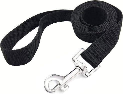 4FT/5FT/6FT Strong Dog Leash, Nylon Dog Leashes for Small Medium Large Dogs (Black, 1 in x 10 ft)...