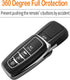 Sindeda Compatible With Toyota Key fob Cover with Leather Keychain,Soft TPU Full Cover Protection,Key fob case for RAV4 Camry Avalon Corolla Highl...