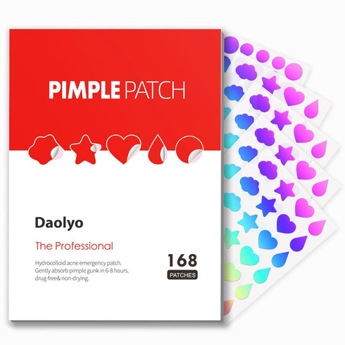 Pimple Patches for Face, Hydrocolloid Acne Patches, Cute Star Pimple Patches with Salicylic Acid, Tea Tree Oil & Calendula Oil, Cover and Reduce Z...