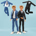 Miunana Lot 12 Items Boy Doll Clothes for 12 Inch Male Doll Fashion Casual Wear Clothes Outfits 5 Sets Boy Dolls Clothes with 3 Pairs of Shoes for...