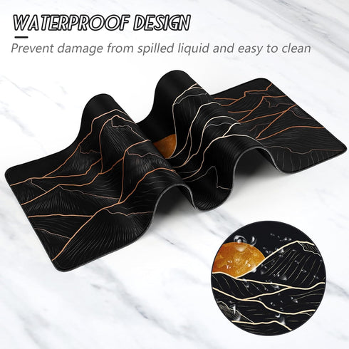 ETZ Mouse Pad Gaming Large Desk Pad (31.5 x 11.8 x0.12 inch) Washable Keyboard Pad Laptop Desk Mat, Japanese Mouse Pad with Anti-Slip Rubber Base,...