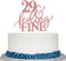 Glitter Rose Gold 29&Feeling Fine Cake Topper -Cheers to 29 Years Cake Topper -Anniversary or Vow Renewal Decoration Ideas...