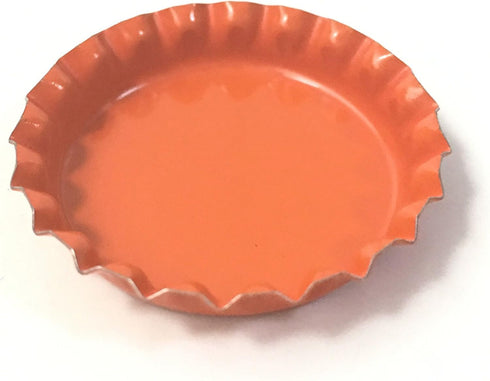 RUTICH 100 PCS Crown Bottle CaPs Decorative Bottle Cap Both Sideds Printed for Hair Bows, DIY Pendants or Craft ScraPbooks Orange…...
