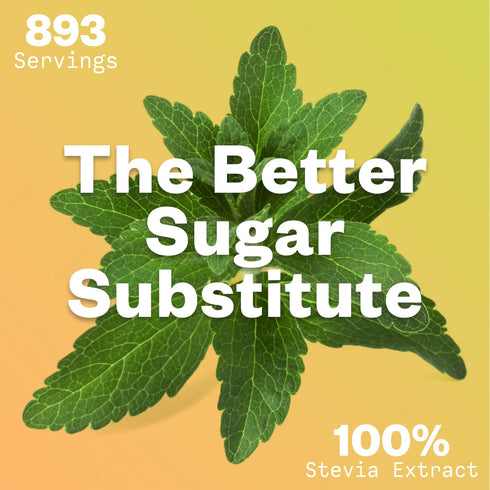 Organic Stevia Concentrated Powder, 125g, Organic Pure Stevia Powder, No Fillers, No Artificial Sweeteners, No Aftertaste, Zero Calorie Stevia Swe...