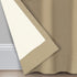 eclipse Microfiber Total Privacy Blackout Thermal Grommet Window Curtain for Bedroom (1 Panel), 42 in x 84 in, Beige...