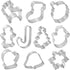 Christmas Cookie Cutters, 10 pieces Large Metal Cookie Cutters Shape - Gingerbread Man, Snowflake, Snowman, Christmas Tree, Bell, Reindeer & More ...