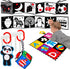 4 PCS Black and White High Contrast Baby Toys 0-3-6 Months Newborn Essential Montessori Toys for Babies Crinkle Sensory Book for Brain Development...