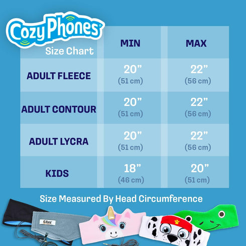 CozyPhones Over The Ear Headband Headphones - Kids Headphones Volume Limited with Thin Speakers & Super Soft Stretchy Headband - White Unicorn...