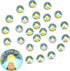Jollin Glue Fix Crystal Flatback Rhinestones Glass Diamantes Gems for Nail Art Crafts Decorations Clothes Shoes(ss20 1440pcs, Light green AB)...