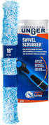 Unger Professional 18" Swivel Window Scrubber Washer for Glass and Window Cleaning, Commercial & Residential Use, Microfiber Sleevee with Scrub Zo...