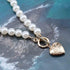 Vintage Pearl Choker Necklace Gold Circle T Bar Necklace Bohemia Heart Necklace Love Heart Pendant Necklace Chain Jewelry for Women and Girls (Hea...