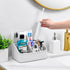 VITVITI Toothbrush Holders for Bathrooms, 6 Slots Toothpaste Bathroom Counter Organizer for Kids, Plastic Bathroom Organizer for Countertop/Sink/V...