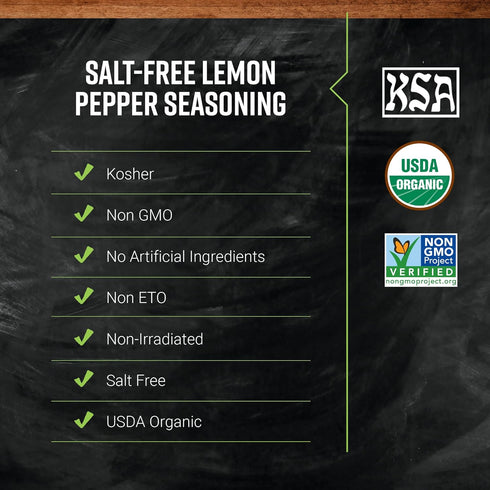 Frontier, Salt Free Organic Seasoning Lemon Pepper, 2.5 Oz...