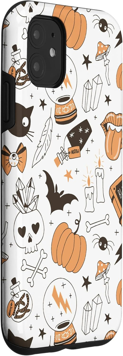 iPhone 11 Vintage Witchy Magical Spiritual Crystals For Halloween 2023 Case...