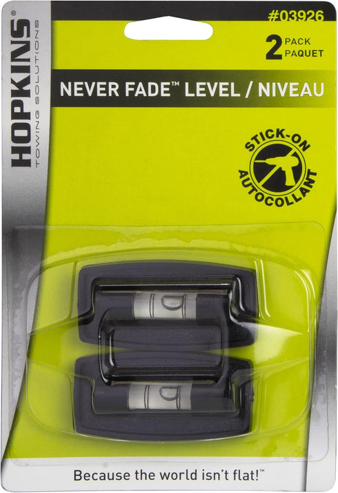 Hopkins Towing Solutions 03926 Never Fade Two Way Stick-on Level, Black...