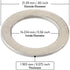 Mission Automotive 20-Pack of Oil Crush Washers/Drain Plug Gaskets Compatible with Honda - Compatible with OEM 94109-14000 - Fits Civic, Accord, C...