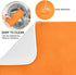 Orange Halloween Day Dish Drying Mat for Kitchen Counter Absorbent Microfiber Dry Dishes Mats Drainer Counter Mat 16 x 18 In Drying Dish Pad for C...
