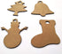 DIY MDF Laser Cutout of Xmas Decorations/Tree Ornaments/Snowman/Bells/Socks for Christmas - Set of 20...