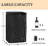 Vina 4 Bottle Wine Carrier - Travel Insulated Wine Carrying Case Cooler Tote Bag with Detachable Divider and Strong Handle, Great for Picnic, Beac...