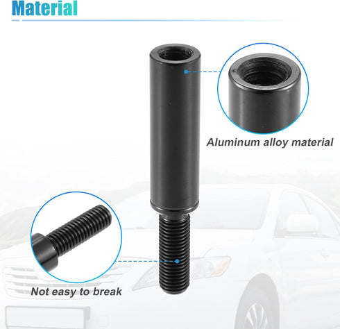 X AUTOHAUX 51mm 2" Car Shift Knob Extension Aluminum Alloy Gear Shifter Extender Lever M10x1.25 for Ford for Nissan...