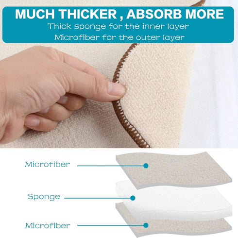 SINLAND Microfiber Dish Drying Mat Super Absorbent Dish Drying Pad for Drainer Kitchen Counter, Large Size Mat for Countertops or Sinks 16Inch X 1...