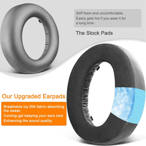 SOULWIT Replacement Earpads for Sony New Gold Wireless Playstation PS4 (2018 Version) Headset, Ear Pads Cushions with High-Density Foam (CUHYA-008...