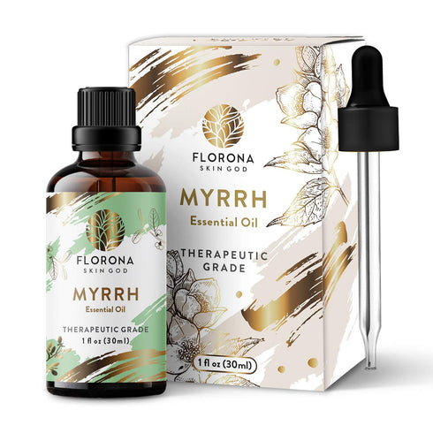 Florona Myrrh Premium Quality Essential Oil - 1 fl oz, Hair, Skin, Diffuser Aromatherapy, Soap Making, Candle Making...