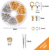462 Pcs Lobster Claw Clasps for Jewelry Making Kit,Lobster Clasp Set with Open Jump Rings Connectors,Bracelet Making Kit for Jewellery DIY Craft w...