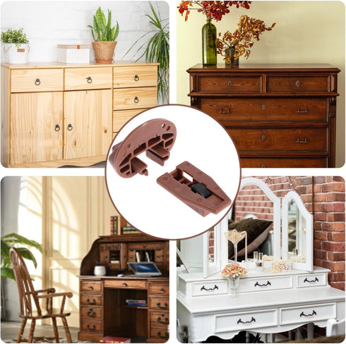 10PCS Drawer Slide Track Guide Glide for kenlin for Rite Trak 2 for Center Mount Drawer for Dressers, for Hutches and for Nightstand Drawer...