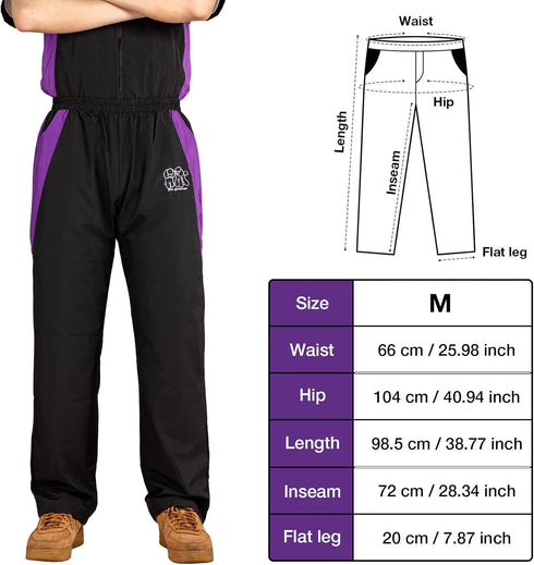 Noverlife Professional Pet Grooming Pants, M Size, with Comfortable Elasticated Waist, Lightweight Black Pants for Pet Groomers, Hair Resistant Pe...