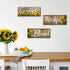 Nuanchu 3 Pcs Sunflower Thankful Grateful Blessed Wall Decor Art Signs Wooden Hanging Wall Plaques Sunflowers Prints Decor for Thanksgiving Bathro...