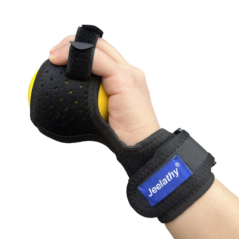 Anti-Spasticity Ball Splint & Finger Posture Corrector for Stroke Hand, Functional Split-fingered Hand Wrist Support, Orthosis Rehabilitation For ...