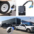 7 Way RV Trailer Light Connector Socket 7 Wire Harness Electrical Quick Converter Adapter with Mounting Bracket,for RV, Truck, Trailer, Camper...