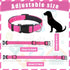 6 Pcs Reflective Dog Collar Soft Padded Breathable Nylon Pet Collar Adjustable Puppy Collar with Safety Locking Buckle for Dogs Cats Puppy Pets Ac...