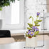 Artificial Flower Bouquet Building Set for Adult,Mini Plant Bonsai Tree Friend Set for Girl,Botanical Collection Gift for Kids,Violet Building Blo...