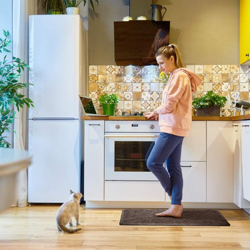KMAT Kitchen Mat Cushioned Anti-Fatigue Floor Mat Waterproof Non-Slip Standing Mat Ergonomic Comfort Floor Mat Rug for Home,Office,Sink,Laundry,De...