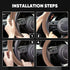 Car Steering Wheel Cover- Universal Car Accessory for Diverse Cars,Anti Slip Odorless Black, for Steering Wheel with a Diameter of 14.5"-15"?Silic...