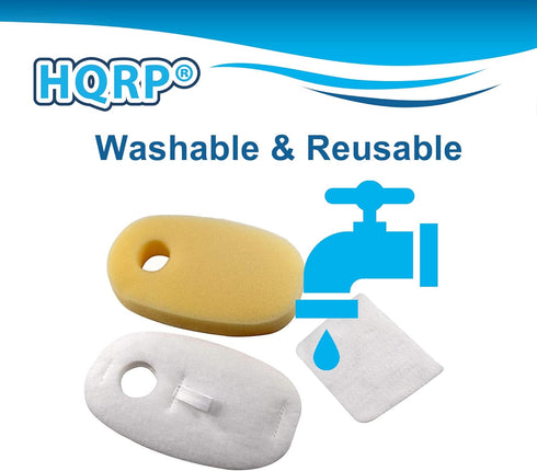 HQRP 2-pack Filter Kit fits Shark Rocket DuoClean series HV380, HV380UK, HV380UKT, HV380W, HV381, HV381C, HV382, HV384Q Vacuum Cleaner...