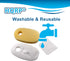 HQRP 2-pack Filter Kit fits Shark Rocket DuoClean series HV380, HV380UK, HV380UKT, HV380W, HV381, HV381C, HV382, HV384Q Vacuum Cleaner...