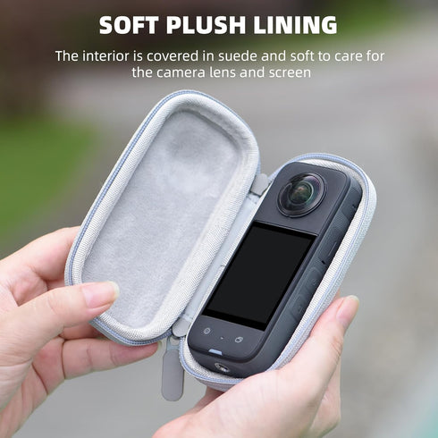 Carrying Case for Insta360 X3, Portable Storage Bag Lens Protective Cover Hard Shell Protector Travel Case with wrist strap for Insta360 ONE X X2 ...