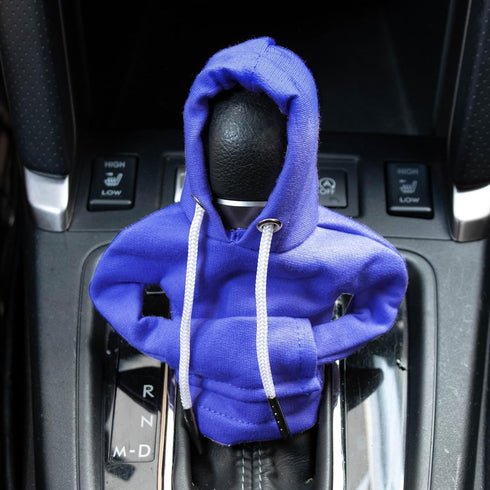 PSLER Stylish Cute Hoodie Car Gear Shift Cover Shifter Knob Cover gear shift hoodie Heat Insulation Winter Warm CVC Interior Car Accessories for M...