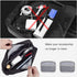 imComor Universal Electronics Accessories Case, 2-Pack Portable Soft Carrying Case Bag Wire Cable Organizer for Hard Drive, Power Adapter, Laptop ...