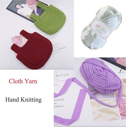 golo Yarn for Hand Knitting T-Shirt Yarn Tshirt Fabric Yarn for Beginners Cloth Yarn......