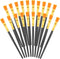 20pcs Flat Paint Brushes 0.5 Inch Wide, Watercolor Acrylic Paint Brushes Bulk Synthetic Nylon Oil Painting Brushes for Artists Professional Amateu...