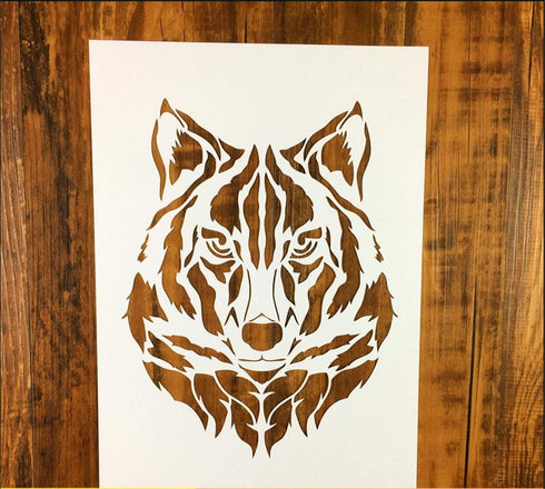 Wolf Painting Stencil Hollow Wolf Drawing Template for DIY Craft DIY Gift Homemade Gifts...