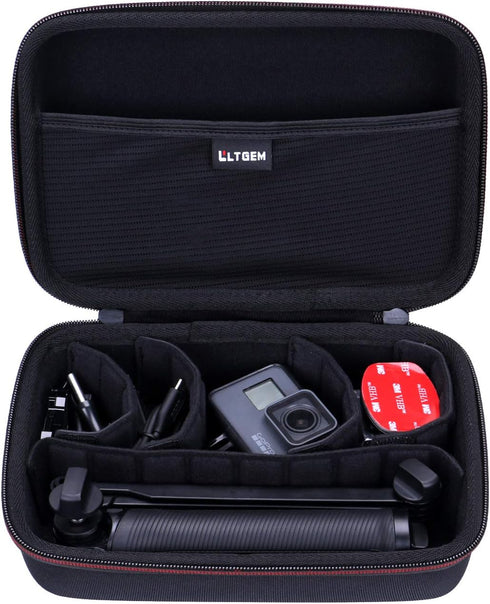 Hard Case for Go Pro Hero 12/11 / 10/9 / 8/7 / 2018/6 / 5 / Go Pro MAX Blcak / 4 Silvery Action Camera by LTGEM, Accessories Carrying Storage Shou...